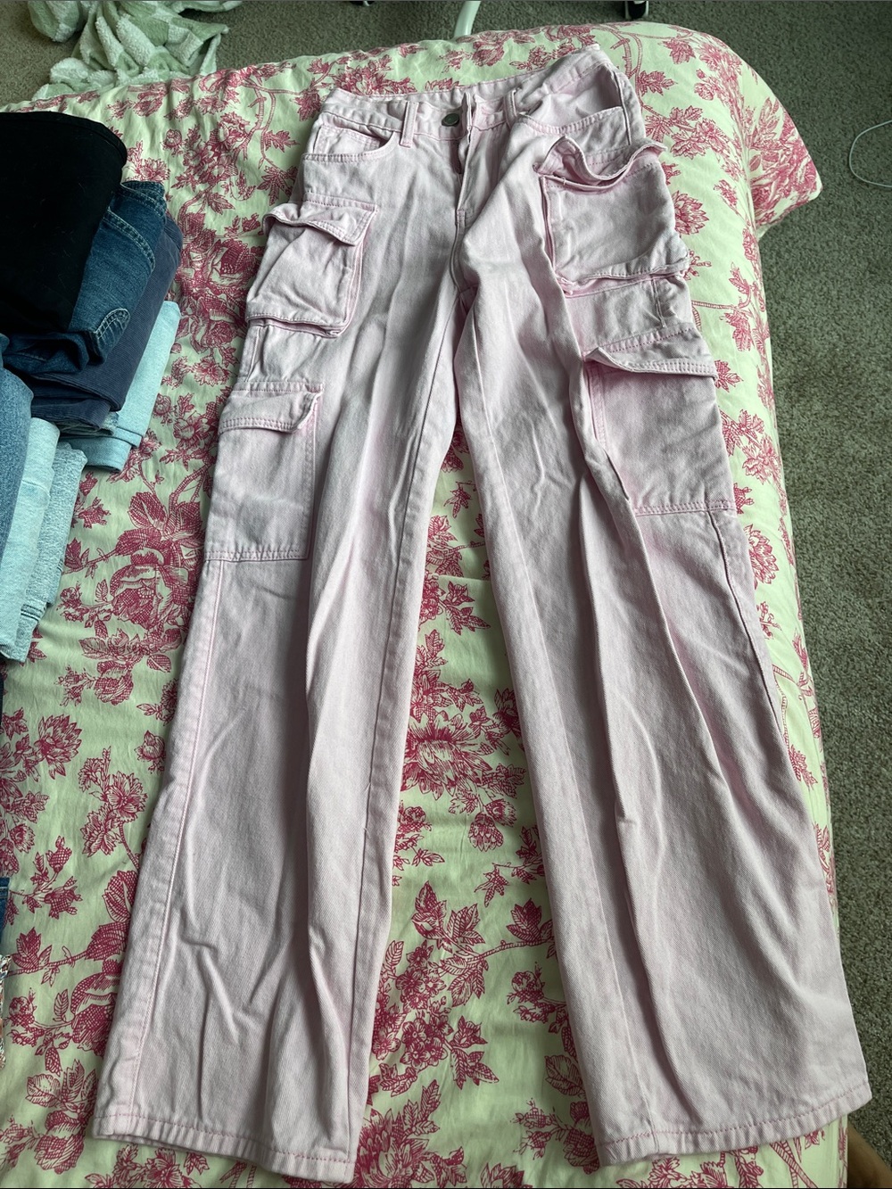 Bubblegum Pink Cargo Pants